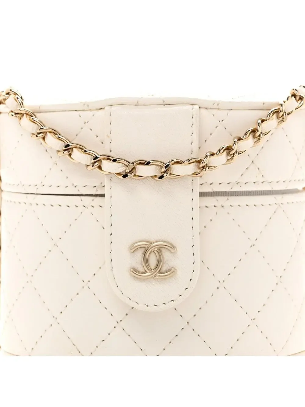 Chanel Lambskin Quilted Round Mini #322109C19B
